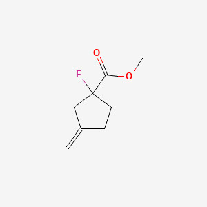 Methyl 1-fluoro-3-methylidenecyclopentane-1-carboxylate