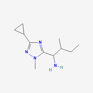 1-(3-Cyclopropyl-1-methyl-1h-1,2,4-triazol-5-yl)-2-methylbutan-1-amine