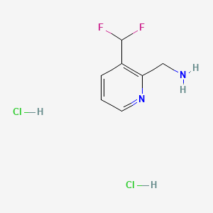 1-[3-(Difluoromethyl)pyridin-2-yl]methanamine dihydrochloride