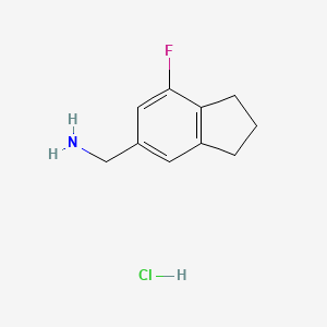 1-(7-fluoro-2,3-dihydro-1H-inden-5-yl)methanamine hydrochloride