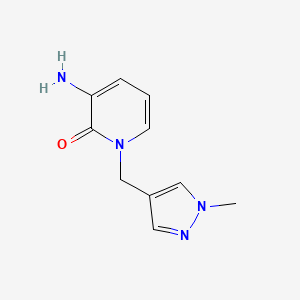 3-Amino-1-((1-methyl-1h-pyrazol-4-yl)methyl)pyridin-2(1h)-one