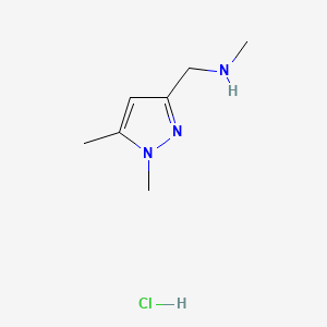 molecular formula C7H14ClN3 B13474351 [(1,5-dimethyl-1H-pyrazol-3-yl)methyl](methyl)amine hydrochloride 