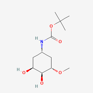 tert-butyl N-[(1S,3S,4S,5S)-3,4-dihydroxy-5-methoxycyclohexyl]carbamate