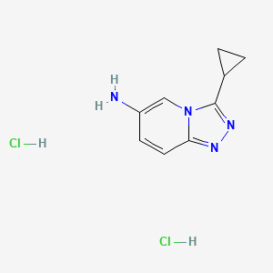 3-Cyclopropyl-[1,2,4]triazolo[4,3-a]pyridin-6-amine dihydrochloride