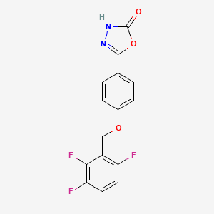 5-(4-((2,3,6-Trifluorobenzyl)oxy)phenyl)-1,3,4-oxadiazol-2(3H)-one