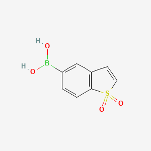 molecular formula C8H7BO4S B13474385 (1,1-Dioxidobenzo[b]thiophen-5-yl)boronic acid 