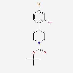 molecular formula C16H21BrFNO2 B13474398 Tert-butyl 4-(4-bromo-2-fluorophenyl)piperidine-1-carboxylate 