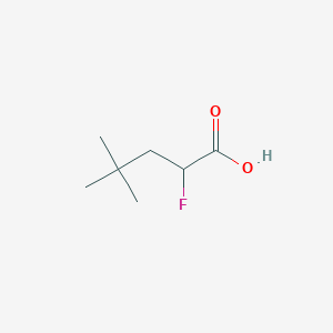 molecular formula C7H13FO2 B13474400 2-Fluoro-4,4-dimethylpentanoic acid CAS No. 1534019-67-4