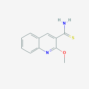 molecular formula C11H10N2OS B13474412 2-Methoxyquinoline-3-carbothioamide 