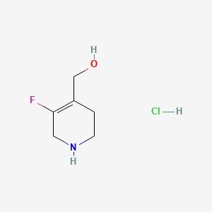 (5-Fluoro-1,2,3,6-tetrahydropyridin-4-yl)methanol hydrochloride