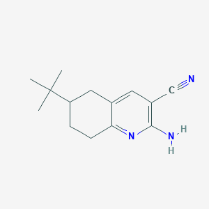 2-Amino-6-(tert-butyl)-5,6,7,8-tetrahydroquinoline-3-carbonitrile