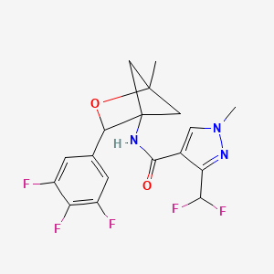 3-(difluoromethyl)-1-methyl-N-[1-methyl-3-(3,4,5-trifluorophenyl)-2-oxabicyclo[2.1.1]hexan-4-yl]-1H-pyrazole-4-carboxamide