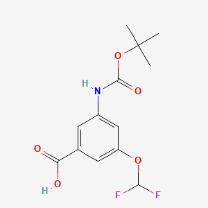 3-{[(Tert-butoxy)carbonyl]amino}-5-(difluoromethoxy)benzoicacid