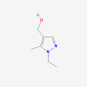 molecular formula C7H12N2O B1347446 (1-ethyl-5-methyl-1H-pyrazol-4-yl)methanol CAS No. 494214-31-2
