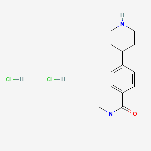 N,N-dimethyl-4-(piperidin-4-yl)benzamide dihydrochloride