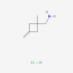 1-(1-Methyl-3-methylidenecyclobutyl)methanamine hydrochloride