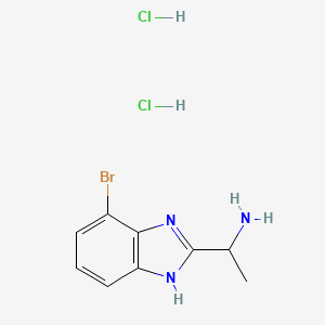 1-(4-bromo-1H-1,3-benzodiazol-2-yl)ethan-1-amine dihydrochloride