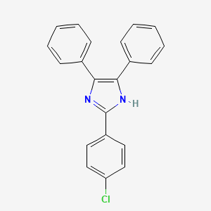 molecular formula C21H15ClN2 B1347448 2-(4-氯苯基)-4,5-二苯基-1H-咪唑 CAS No. 5496-32-2