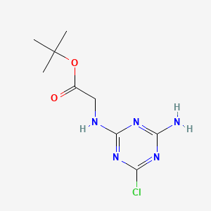 Tert-butyl 2-[(4-amino-6-chloro-1,3,5-triazin-2-yl)amino]acetate