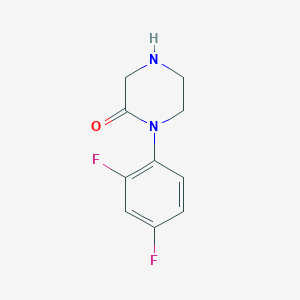 molecular formula C10H10F2N2O B13474523 1-(2,4-Difluoro-phenyl)-piperazin-2-one 