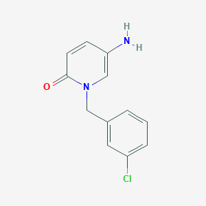 molecular formula C12H11ClN2O B13474539 5-Amino-1-[(3-chlorophenyl)methyl]-1,2-dihydropyridin-2-one 