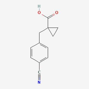 1-(4-Cyanobenzyl)cyclopropane-1-carboxylic acid