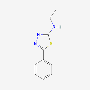 molecular formula C10H11N3S B1347465 N-乙基-5-苯基-1,3,4-噻二唑-2-胺 CAS No. 91265-79-1