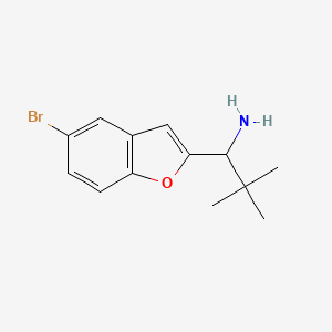 1-(5-Bromobenzofuran-2-yl)-2,2-dimethylpropan-1-amine