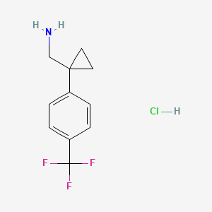 1-{1-[4-(Trifluoromethyl)phenyl]cyclopropyl}methanamine hydrochloride