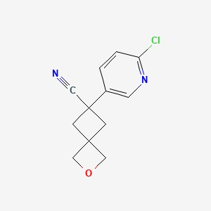 6-(6-Chloropyridin-3-yl)-2-oxaspiro[3.3]heptane-6-carbonitrile