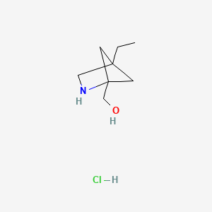 {4-Ethyl-2-azabicyclo[2.1.1]hexan-1-yl}methanolhydrochloride