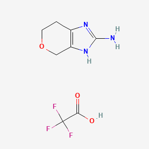 1H,4H,6H,7H-pyrano[3,4-d]imidazol-2-amine, trifluoroacetic acid