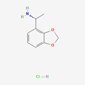 (1R)-1-(1,3-dioxaindan-4-yl)ethan-1-amine hydrochloride