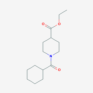 molecular formula C15H25NO3 B1347479 1-(环己基羰基)哌啶-4-羧酸乙酯 CAS No. 548789-52-2