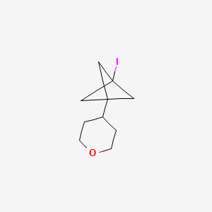 4-{3-Iodobicyclo[1.1.1]pentan-1-yl}oxane