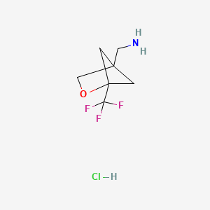 1-[1-(Trifluoromethyl)-2-oxabicyclo[2.1.1]hexan-4-yl]methanamine hydrochloride