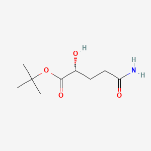 molecular formula C9H17NO4 B13474799 tert-butyl(2R)-4-carbamoyl-2-hydroxybutanoate 