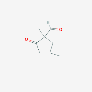 1,4,4-Trimethyl-2-oxocyclopentane-1-carbaldehyde