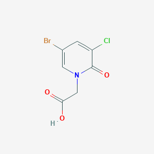 2-(5-Bromo-3-chloro-2-oxo-1,2-dihydropyridin-1-yl)acetic acid