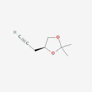 molecular formula C8H12O2 B13474815 (4S)-2,2-dimethyl-4-(prop-2-yn-1-yl)-1,3-dioxolane 