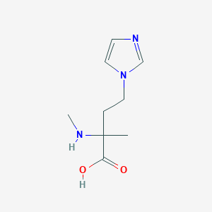 4-(1h-Imidazol-1-yl)-2-methyl-2-(methylamino)butanoic acid