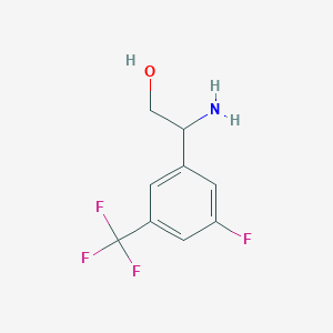 2-Amino-2-[3-fluoro-5-(trifluoromethyl)phenyl]ethan-1-ol