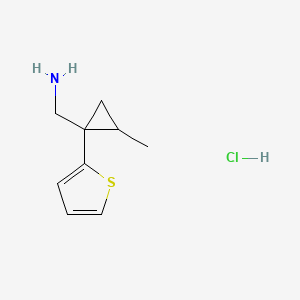 1-[2-methyl-1-(thiophen-2-yl)cyclopropyl]methanamine hydrochloride, Mixture of diastereomers