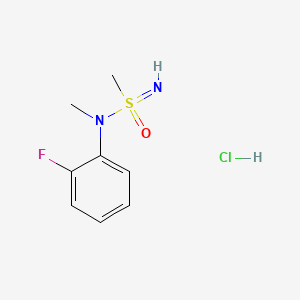 N-(2-fluorophenyl)-N-methylmethanesulfonoimidamide hydrochloride