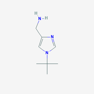 molecular formula C8H15N3 B13474969 (1-(Tert-butyl)-1h-imidazol-4-yl)methanamine 