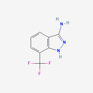 molecular formula C8H6F3N3 B1347498 7-(三氟甲基)-1H-吲唑-3-胺 CAS No. 60330-35-0