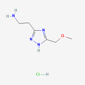 2-[5-(methoxymethyl)-4H-1,2,4-triazol-3-yl]ethan-1-amine hydrochloride