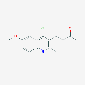 B1347499 4-(4-Chloro-6-methoxy-2-methylquinolin-3-yl)butan-2-one CAS No. 64375-68-4