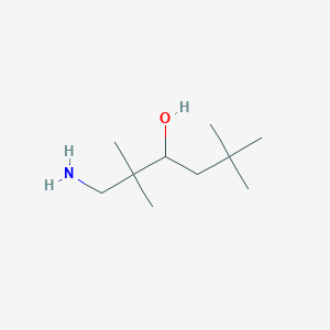 molecular formula C10H23NO B13475016 1-Amino-2,2,5,5-tetramethylhexan-3-ol 