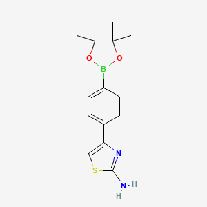 molecular formula C15H19BN2O2S B13475130 4-(4-(4,4,5,5-Tetramethyl-1,3,2-dioxaborolan-2-yl)phenyl)thiazol-2-amine CAS No. 269410-17-5